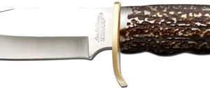 UNCLE HENRY KNIFE NEXT GEN - STAGLON 5.5" BLD W/LTHR SHEATH