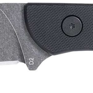 COBRATEC FIXED BLADE D2 SKINNER BLACK GENERATION II