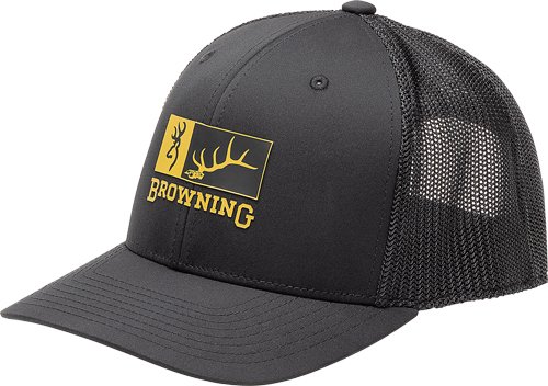 BROWNING CAP ELK RIDGE 110MESH - BACK REC PATCH BLACK/GOLD 2 BROWNING CAP ELK RIDGE 110MESH - BACK REC PATCH BLACK/GOLD - Image 2