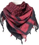 RED ROCK SHEMAGH HEAD WRAP - RED/BLACK 2 RED ROCK SHEMAGH HEAD WRAP - RED/BLACK - Image 2