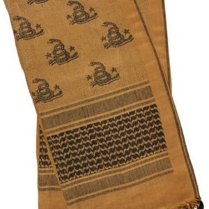 RED ROCK SHEMAGH HEAD WRAP - DON'T TREAD ON ME COYOTE/BLACK