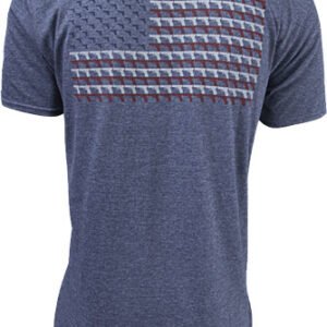 GLOCK OEM HEATHERED NAVY - PISTOL FLAG T-SHIRT MED