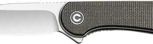 CIVIVI KNIFE ELEMENTUM 2.96" - GREEN MICARTA/SATIN D2 LNR LCK