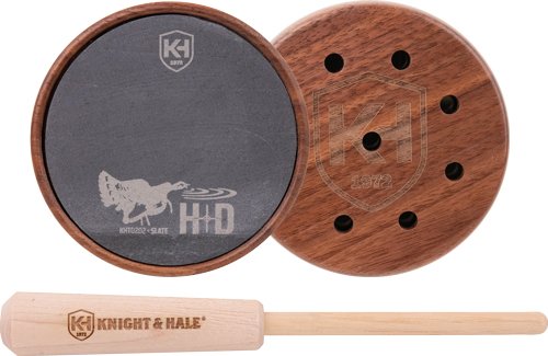 KNIGHT AND HALE SLATE POT CALL - WALNUT/BLACK SLATE 1 KNIGHT AND HALE SLATE POT CALL - WALNUT/BLACK SLATE