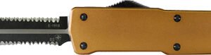 TEMPLAR KNIFE LARGE OTF BRONZE - 3.5" BLACK DAGGER ALUMINUM