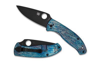 SPYDERCO TENACIOUS TI DISRY BLK/BLU 1 SPYDERCO TENACIOUS TI DISRY BLK/BLU