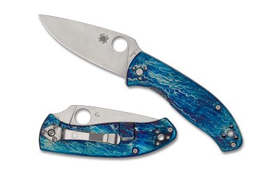 SPYDERCO TENACIOUS TI DISRY BLU/SLV 1 SPYDERCO TENACIOUS TI DISRY BLU/SLV