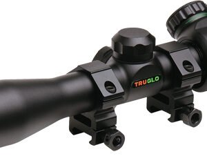 TRUGLO CROSSBOW SCOPE 4X32 - BLACK WITH RINGS ILLMNTD RETCL