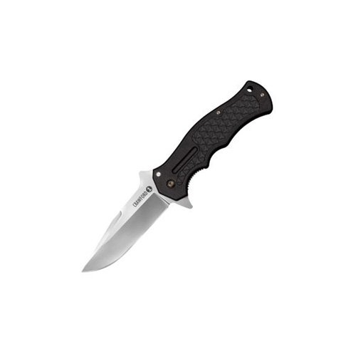 CRAWFORD 1 FOLDING KNIFE - BLACK, CLIP POINT, PLAIN EDGE, 3.5" BLADE 1 CRAWFORD 1 FOLDING KNIFE - BLACK, CLIP POINT, PLAIN EDGE, 3.5" BLADE