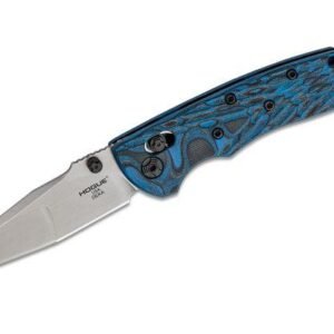Hogue Deka ABLE Lock Folder: 3.25" Wharncliffe Blade - Tumbled Finish G-Mascus Blue Lava G10 Frame