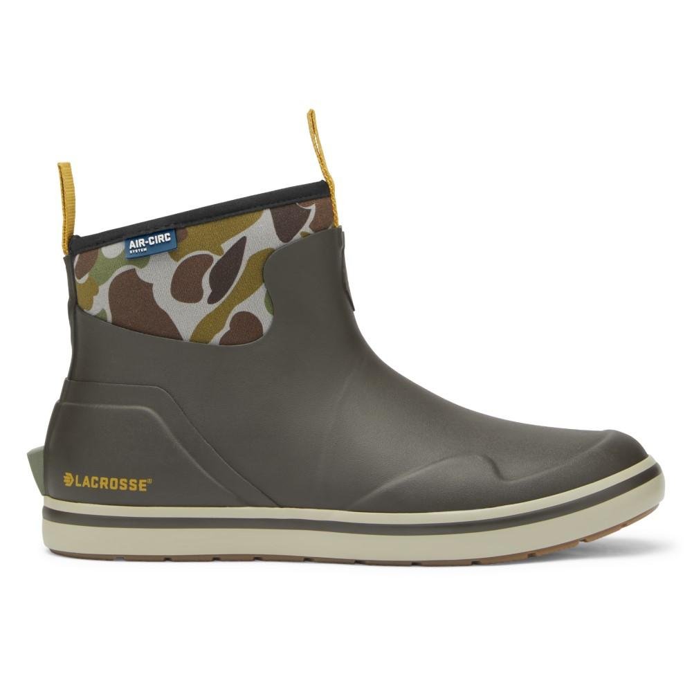 LaCrosse Mens Alpha Deck Boot 6" Olive/Camo Size 13 1 LaCrosse Mens Alpha Deck Boot 6" Olive/Camo Size 13
