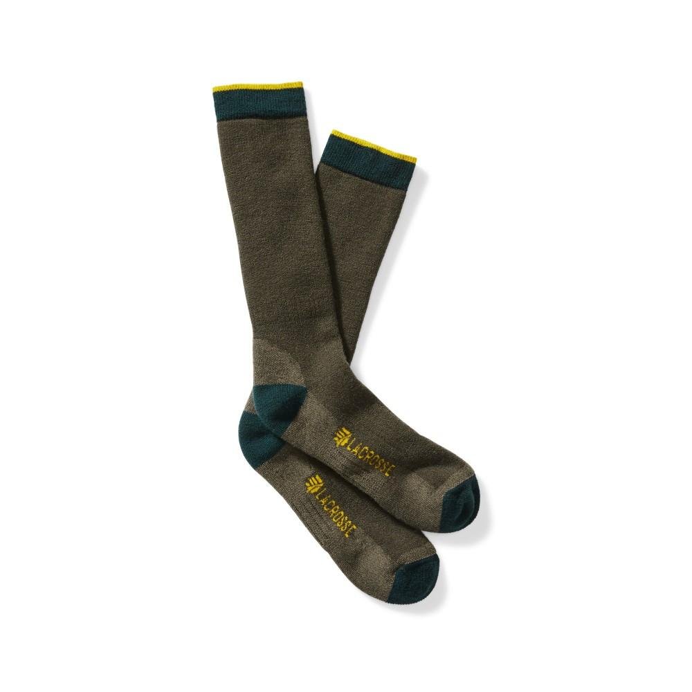 LaCrosse Men's Merino Midweight Sock Crew OD Green XL 1 LaCrosse Men's Merino Midweight Sock Crew OD Green XL