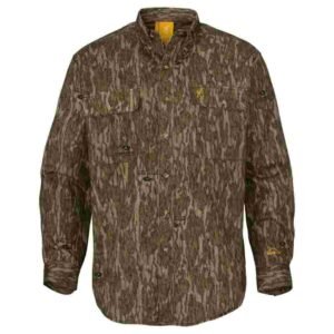 Browning Wasatch-CB Shirt Button-Front 2 Pocket Mossy Bottomland S