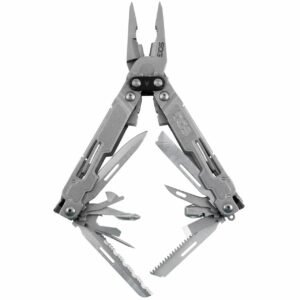 SOG Poweraccess Deluxe Multi-Tool Silver w/ Fabric Sheath and Hex Bit Kit