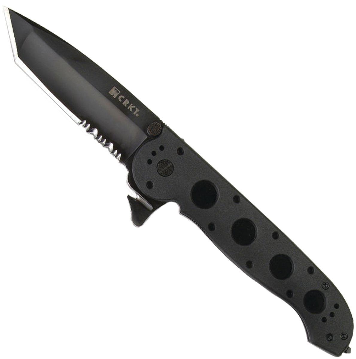 CRKT M16-14ZLEK Tanto Flipper Knife (3.75" Black Serr) 1 CRKT M16-14ZLEK Tanto Flipper Knife (3.75" Black Serr)