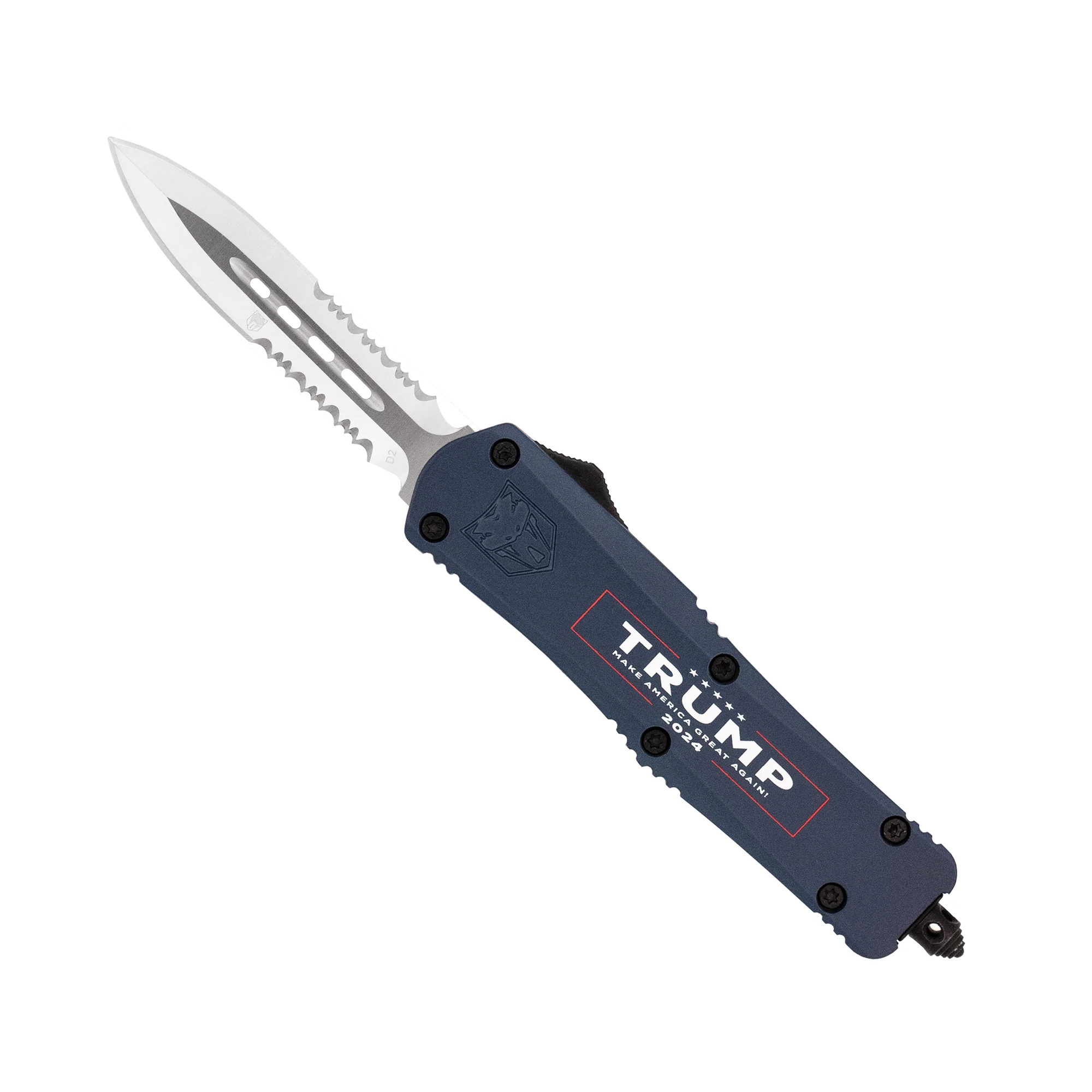 COBRATEC KNIVES MEDIUM FS-3 TRUMP 2024 BLUE DAGGER 2 SIDE SERRATED 1 COBRATEC KNIVES MEDIUM FS-3 TRUMP 2024 BLUE DAGGER 2 SIDE SERRATED