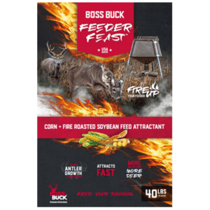 Boss Buck Feeder Feast – 40 lb Roasted Soybean & Corn Blend