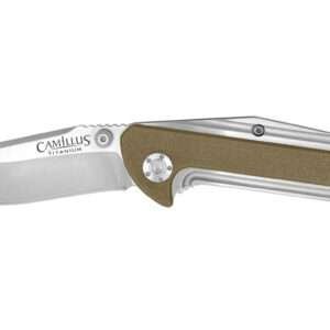 Camillus Sevens Desert Tan Folding Knife – 7" AUS-8 Titanium Bonded