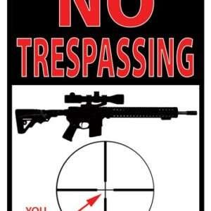 RIVERS EDGE SIGN 12"X17" - TRESPASSING YOU'RE HERE