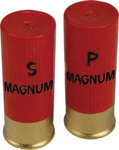 RIVERS EDGE SHOTSHELL SHAPED - SALT & PEPPER SHAKERS