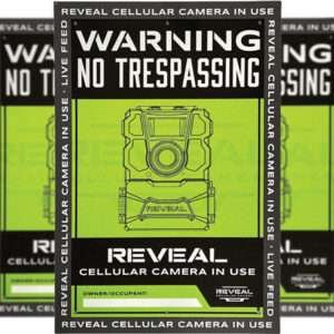 TACTACAM REVEAL NO TRESPASSING - SIGN 3PK
