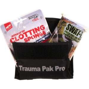 TRAUMA PACK PRO WITH QUIKCLOT & SWAT-T - BLACK