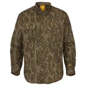 Browning Wasatch-CB Shirt Button-Front 2 Pocket Mossy Bottomland XL
