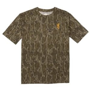 Browning Wasatch Short Sleeve T-Shirt Mossy Oak Bottomland L