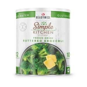 Readywise Simple Kitchen Freeze Dried Buttered Broccoli 20 Serving
