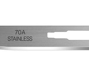Havalon Piranta #70A Stainless Steel Thicker Blunt-Tip Blades - One Dozen
