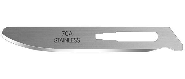 Havalon Piranta #70A Stainless Steel Thicker Blunt-Tip Blades - One Dozen 1 Havalon Piranta #70A Stainless Steel Thicker Blunt-Tip Blades - One Dozen