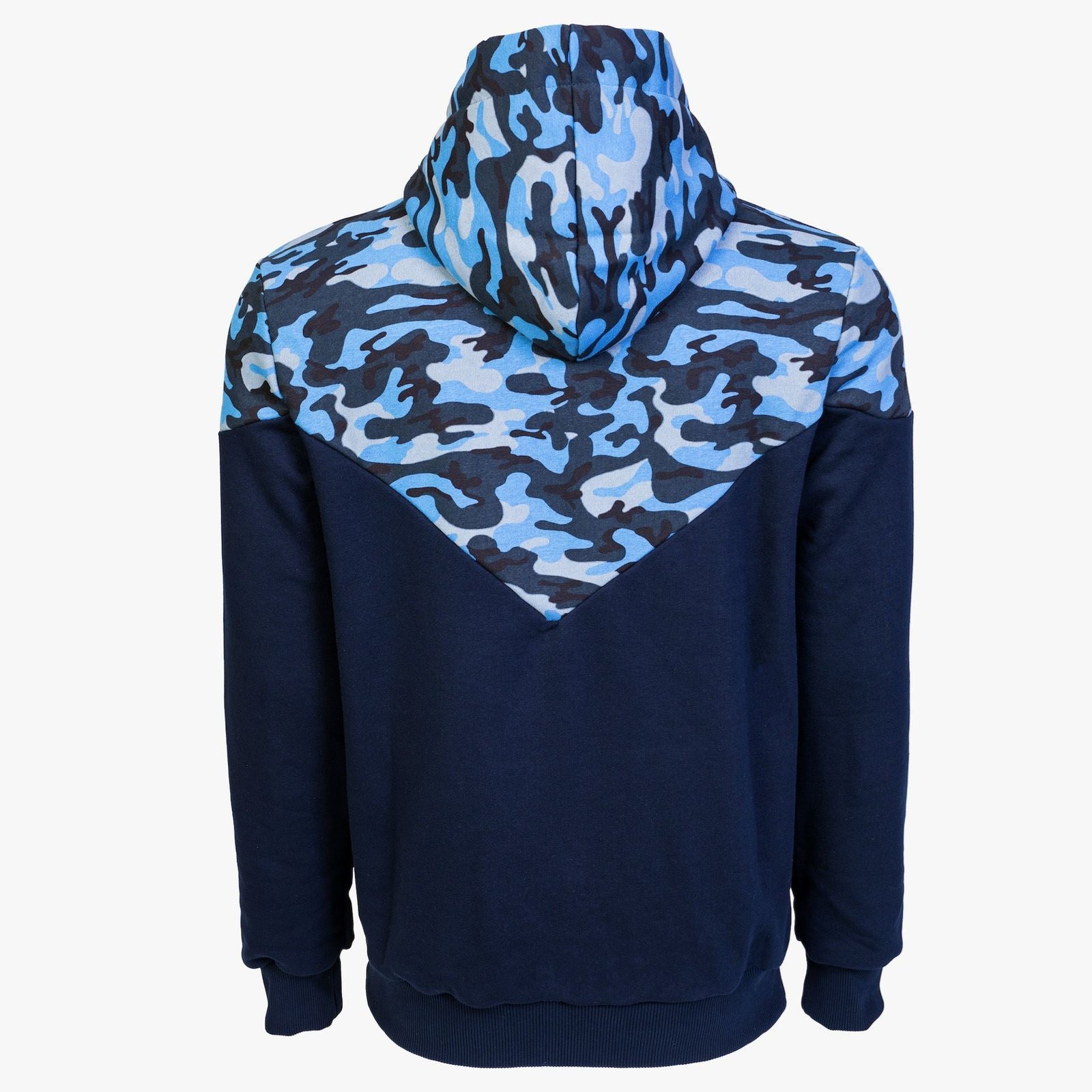 Arsenal Medium Blue Camo Cotton-Poly Relaxed Fit Ascend Pullover Hoodie - Image 3