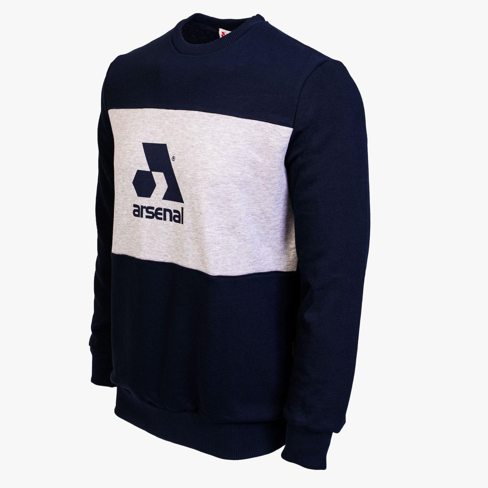 Arsenal Large Blue / Grey Cotton-Poly Standard Fit Logo Pullover Sweater - Image 2