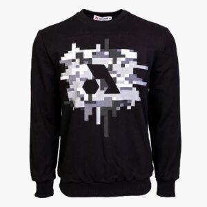 Arsenal Small Black Cotton-Poly Standard Fit Centre Graphic Pullover Sweater