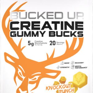 BUCKED UP CREATINE GUMMIES - KNOCKOUT PUNCH 20 SERVINGS