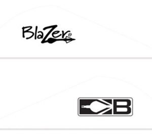 BOHNING BLAZER VANES - 2" SOLID WHITE 100PK