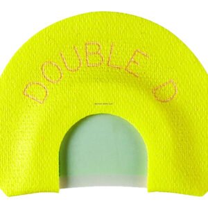 HS Strut 05905 Double D Double Reed Diaphragm Call Double Reed Turkey Hen Sounds Attracts Turkeys Yellow