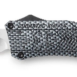 CobraTec Knives LCFCTK1LTNS CTK-1 Large 3.75" OTF Tanto Plain D2 Steel Blade/Carbon Fiber Aluminum Handle Features Glass Breaker Includes Pocket Clip