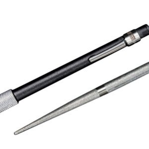 AccuSharp 030C Rod Sharpener  Hand Held Diamond Sharpener Black Overmolded Rubber Handle Steel