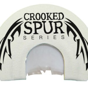 Foxpro CSMOUTHWHTSLASH Crooked Spur V-Cut Slash Diaphragm Call Triple Reed Turkey Sounds Attracts Turkeys White