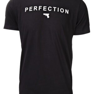 Glock AA75124 Perfection Pistol  Black Cotton Short Sleeve Small