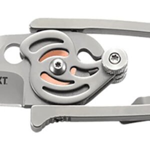 CRKT 5102N Snap Lock 2.55" Folding Drop Point Plain Bead Blasted 420J2 SS Blade/Stainless Steel Handle Features Money Clip Includes Pocket Clip