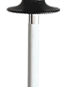 AccuSharp 032C Sharpening Steel  9" Black Overmolded Rubber Handle Steel