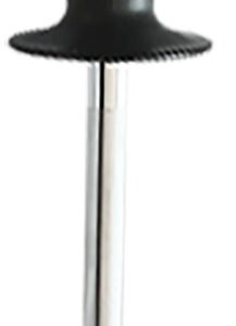 AccuSharp 034C Sharpening Steel  9" Diamond Steel Black Overmolded Rubber Handle Steel