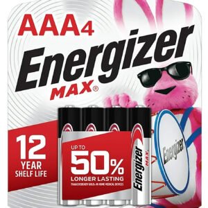 Energizer E92BP4 AAA Max Black/Silver 1.5V Alkaline Qty (4) Single Pack