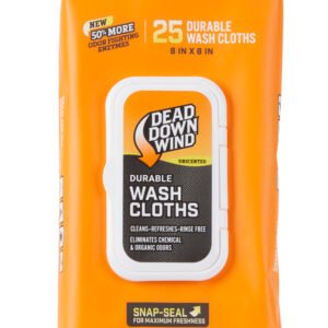 Dead Down Wind 1355 Field Wash Cloth 8" X 8" Unscented 25 Count
