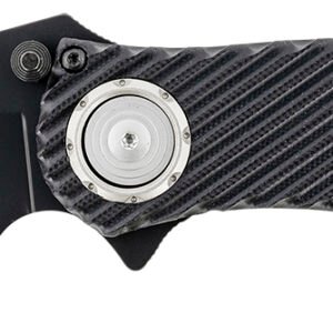 CRKT 2640 Clever Girl  4.10" Folding Plain Black Powder Coated D2 Steel Blade/ Black G10 Handle Includes Pocket Clip