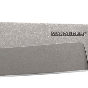 Cold Steel CS39LSWBA Marauder  9" Fixed Bowie Plain Stone Washed AUS-8A SS Blade/Black Kray-Ex Handle Includes Sheath