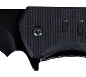 CRKT 6885 Ignitor  3.48" Folding Drop Point Part Serrated Black Oxide 8Cr13MoV SS Blade/Black G10 Handle Includes Pocket Clip