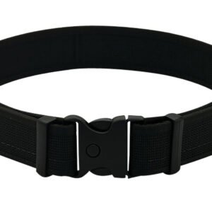 Uncle Mikes-leather(1791) BLTUM40/44MBL Gun Belt  Matte Black Leather 40/44 1.50" Wide Buckle Closure